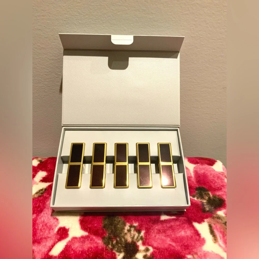 3 x Host pick item - TOM FORD LIP COLOR MINI DELUXE SET 5 x 1 g AND POUCH -